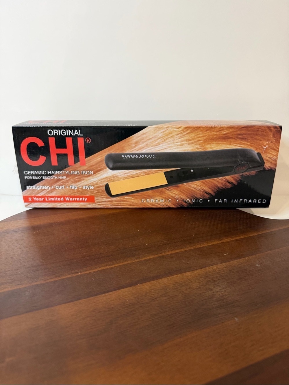 NEW CHI Original Ceramic Hairstyling Iron Flat Iron Straightener GF1001 in Box